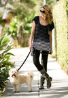 Sloggers Women's Mid-Calf 10" Boot in Black-White Polka Dot
