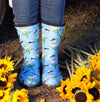 Sloggers Women's Mid-Calf 10" Boot in Bee Blue