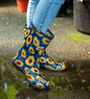 Sloggers Women's Mid-Calf 10" Boot in Sunflower Blue