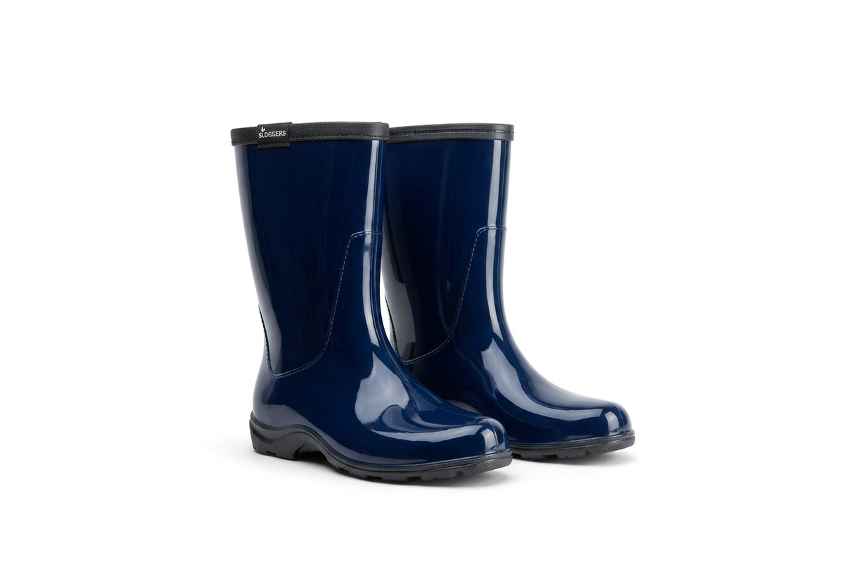 Sloggers Women's Mid-Calf 10" Boot in Navy Blue