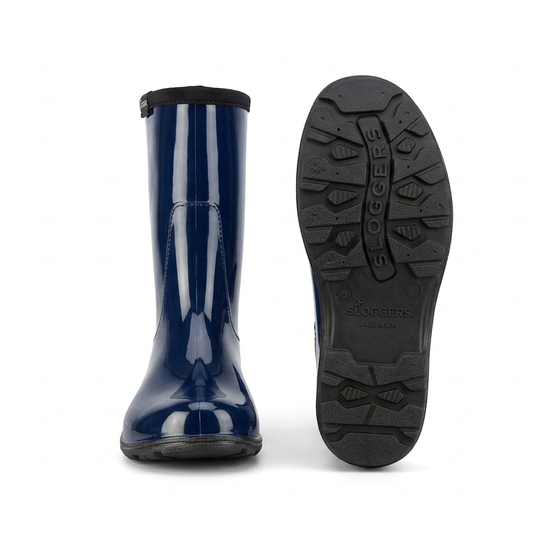 Sloggers Women's Mid-Calf 10" Boot in Navy Blue