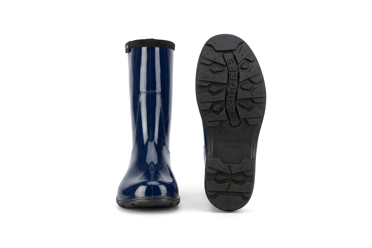 Sloggers Women's Mid-Calf 10" Boot in Navy Blue