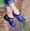 Sloggers Women's Original Garden Shoe in Hummingbird Blue-Pink