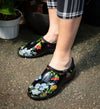 Sloggers Women's Original Garden Shoe in Meadow Black