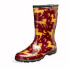 Sloggers Women's Mid-Calf 10" Boot in Horse Stars Barn Red
