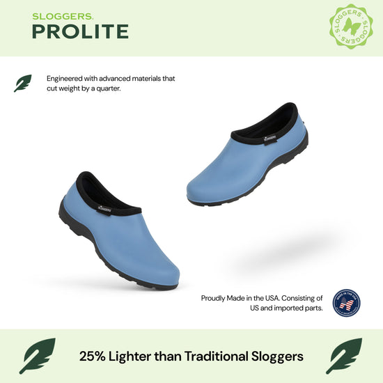 Sloggers Women's ProLite Slip-Ons in Blue Mist