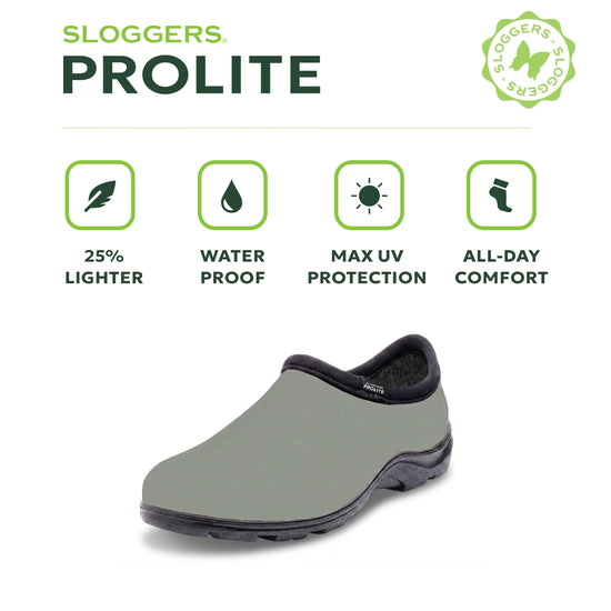 Sloggers Women's ProLite Slip-Ons in Sage Light Green