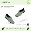 Sloggers Women's ProLite Slip-Ons in Sage Light Green