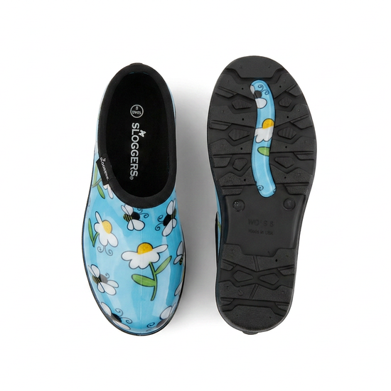 Sloggers Women's Original Garden Shoe in Bee Blue