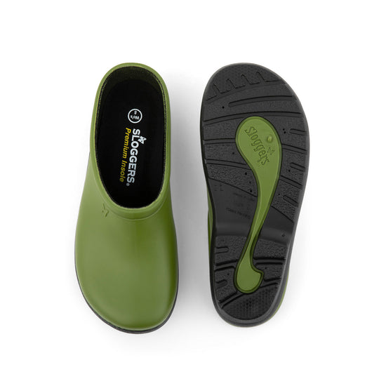 Sloggers Women's Premium Clog in Cactus Green