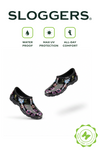 Sloggers Women's Original Garden Shoe in Ditsy Spring Black