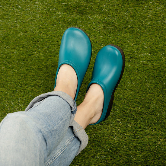 Sloggers Women's Premium Clog in Deep Lake Blue
