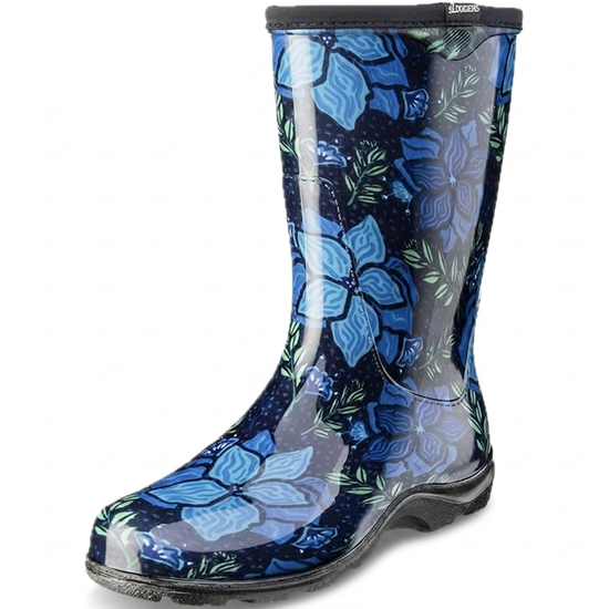 Sloggers Women's Mid-Calf 10" Boot in Spring Surprise Blue