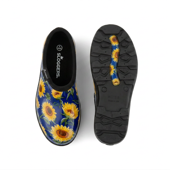 Sloggers Women's Original Garden Shoe in Sunflower Blue