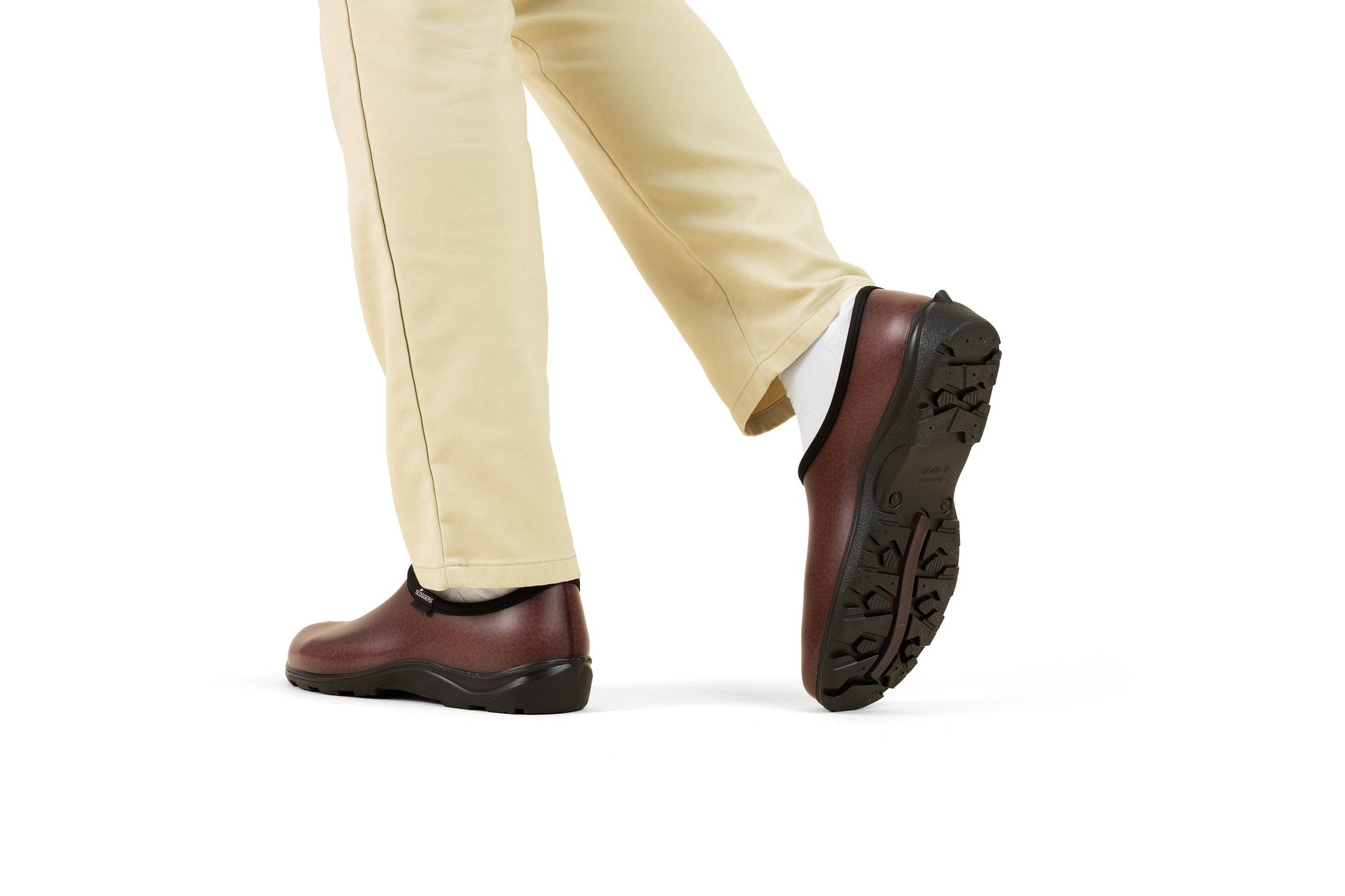 Sloggers Men's Original Garden Shoe in Leather Brown