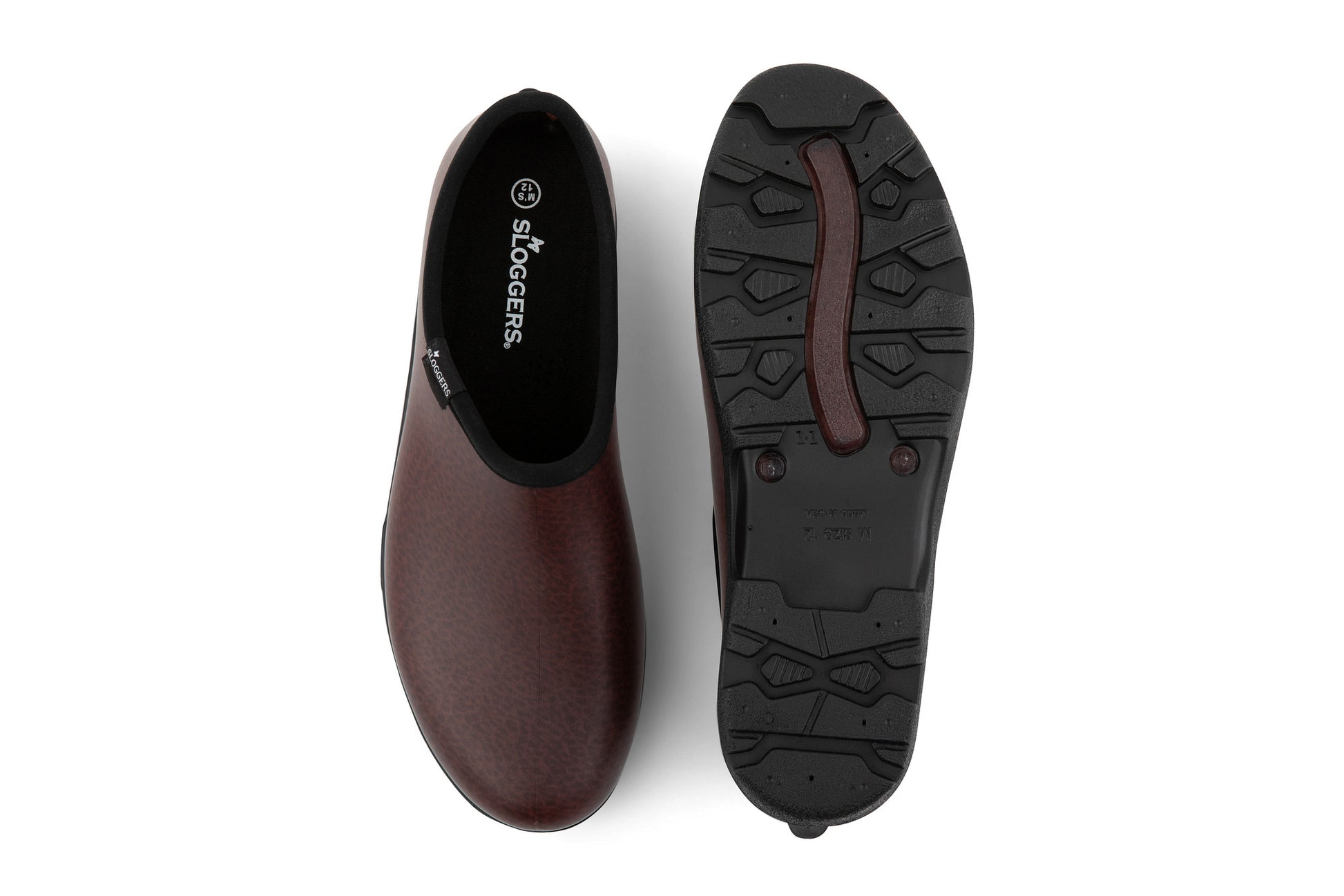 Sloggers Men's Original Garden Shoe in Leather Brown