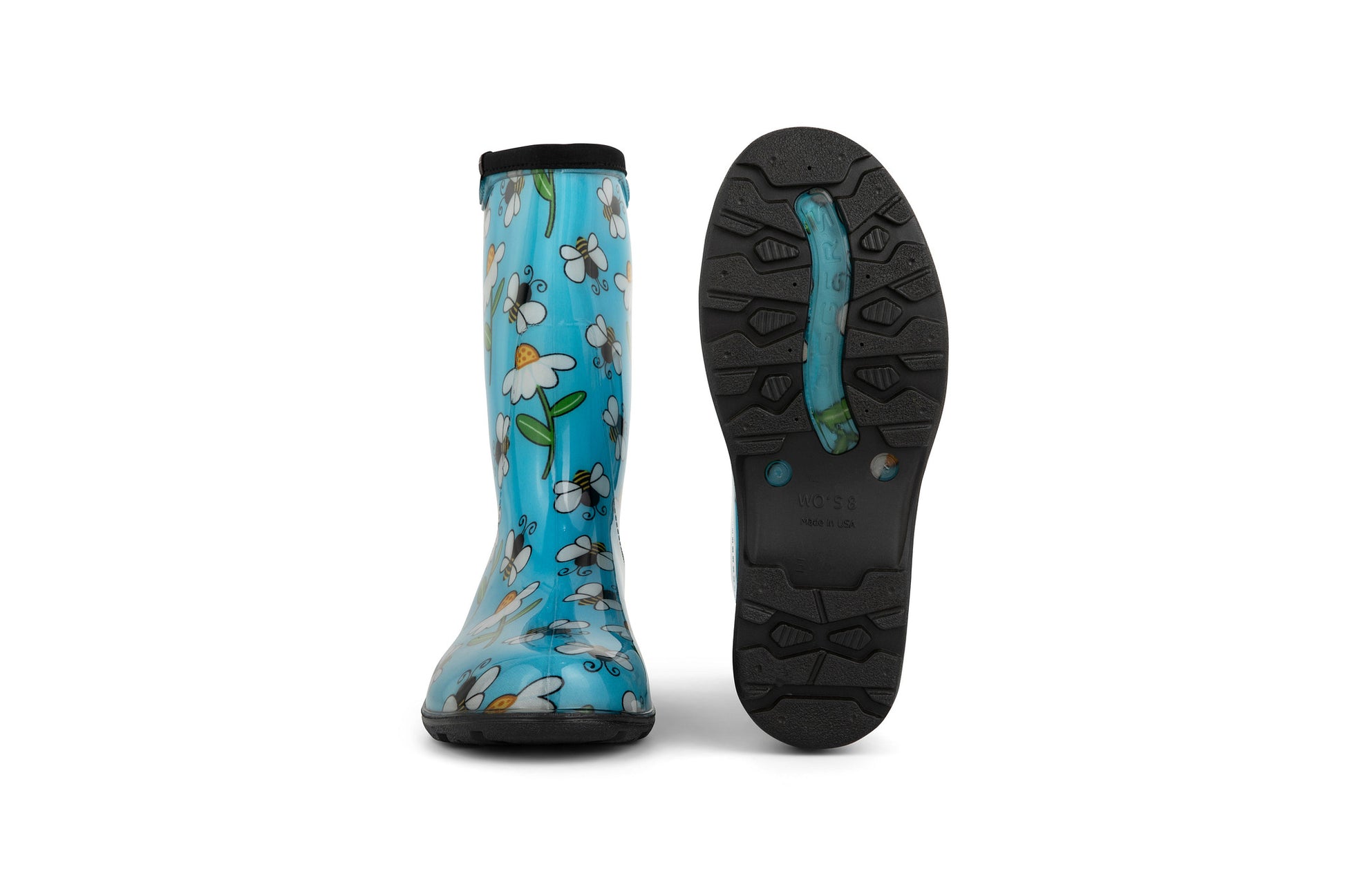 Sloggers Women's Mid-Calf 10" Boot in Bee Blue
