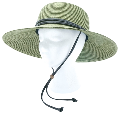 Sloggers Women's Braided Sun Hat with Wind Lanyard UPF 50+ Maximum Sun ...